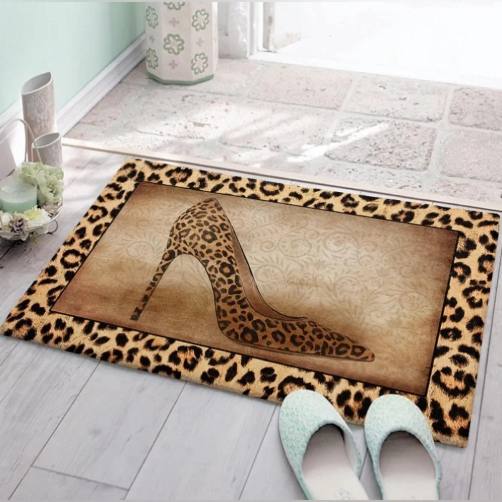 Gorgeous Leopard Carpet Door Mat